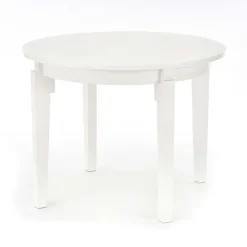 Tavolo allungabile 100/200cm rotondo moderno bianco Robin