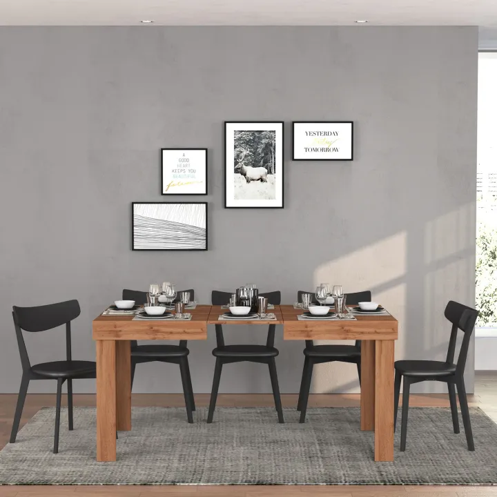Tavolo allungabile 120-200 cm rovere Block