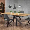 Tavolo allungabile 160/200cm rovere naturale nero Zugo