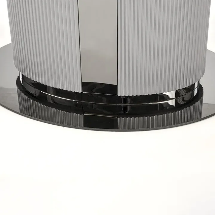 Tavolo allungabile da pranzo 160/220cm bianco grigio chiaro Ignazio