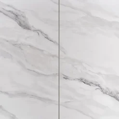 Tavolo allungabile da pranzo 160/220cm bianco grigio chiaro Ignazio