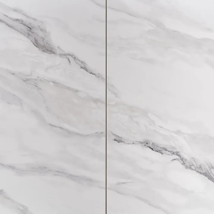 Tavolo allungabile da pranzo 160/220cm bianco grigio chiaro Ignazio