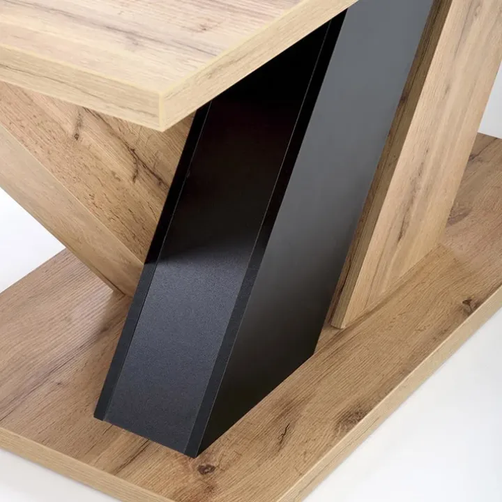 Tavolo allungabile moderno 160/200cm rovere nero Wolly