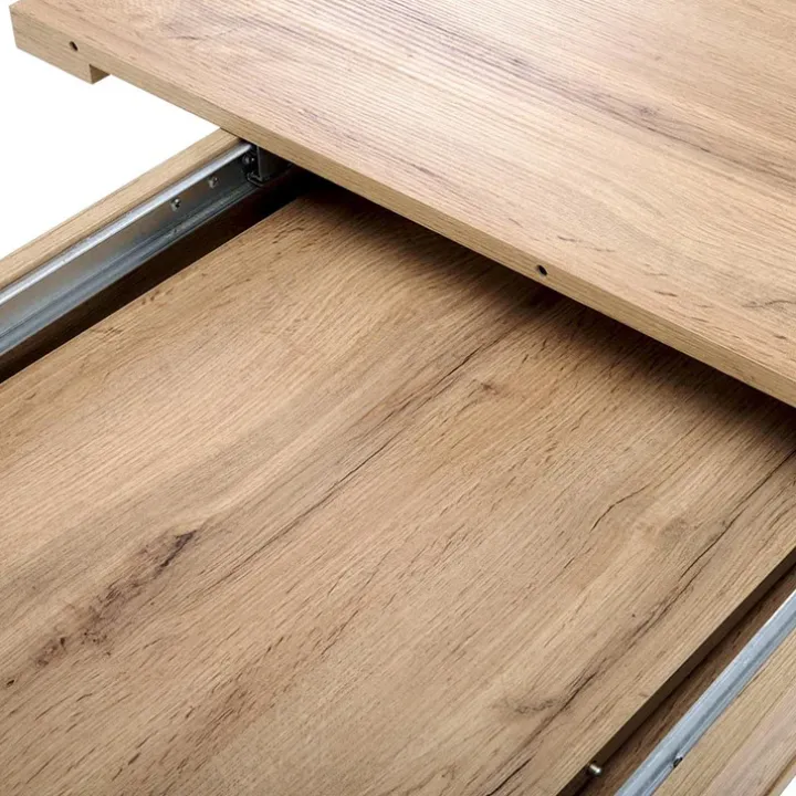 Tavolo allungabile moderno 160/200cm rovere nero Wolly