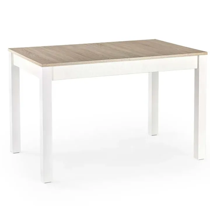 Tavolo allungabile moderno 118/158cm rovere sonoma bianco Iceberg
