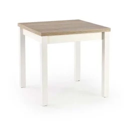 Tavolo allungabile moderno 80/160cm rovere sonoma bianco Akainu