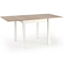 Tavolo allungabile moderno 80/160cm rovere sonoma bianco Akainu