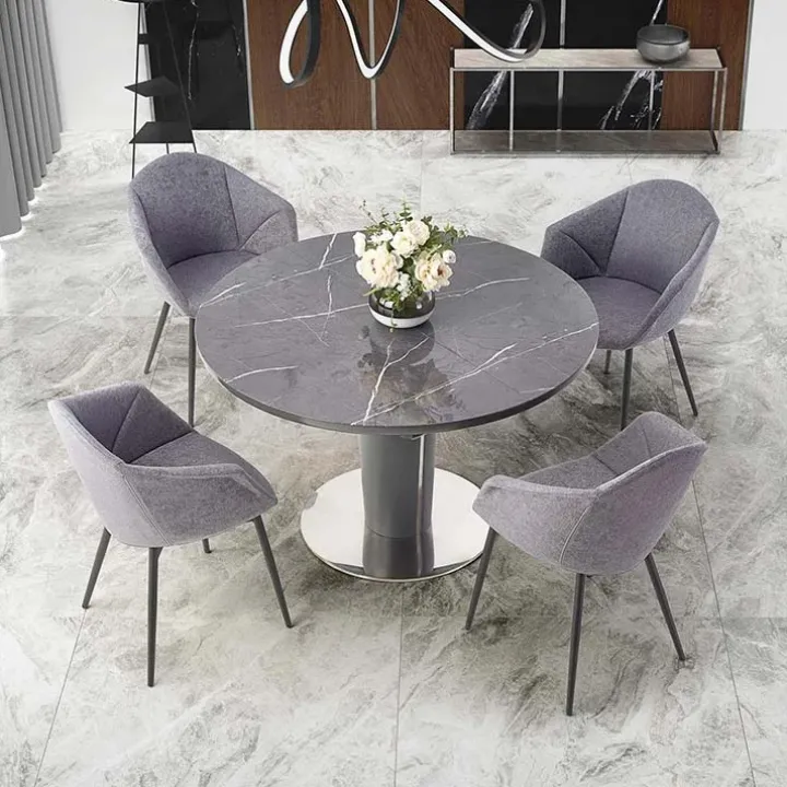 Tavolo allungabile moderno 120/160cm marmo grigio Donald
