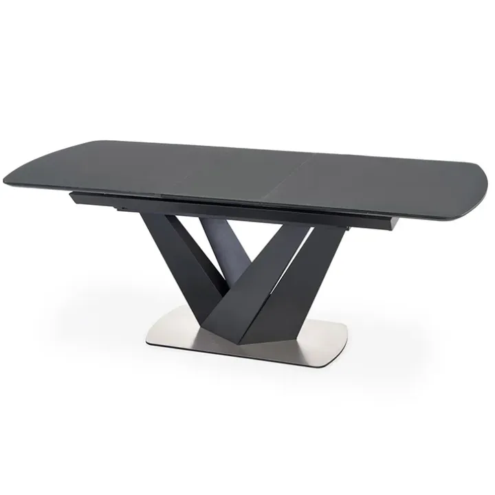 Tavolo allungabile moderno 160/200cm grigio scuro nero Blasco