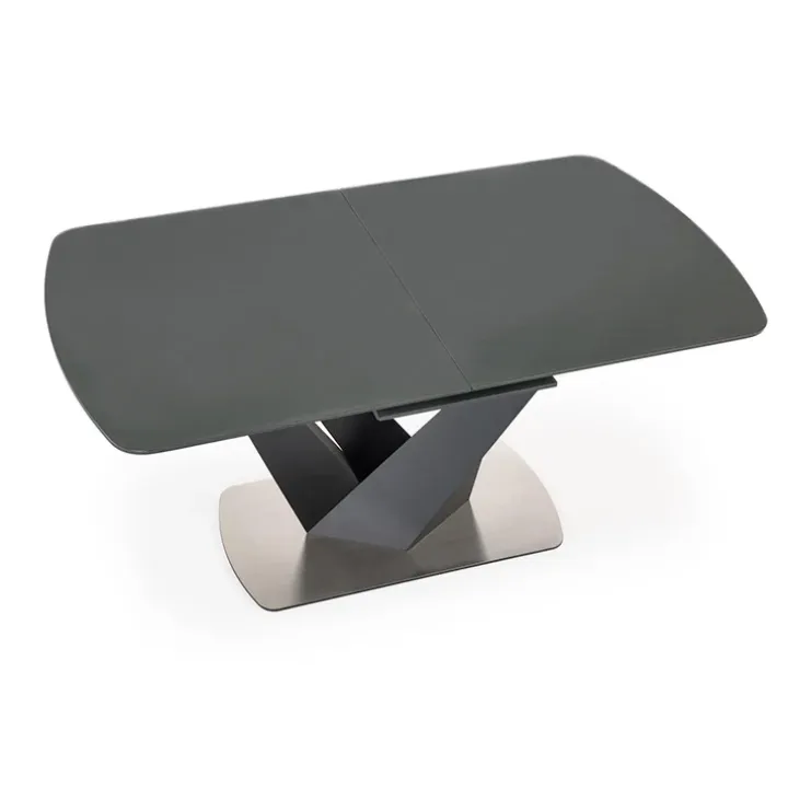 Tavolo allungabile moderno 160/200cm grigio scuro nero Blasco
