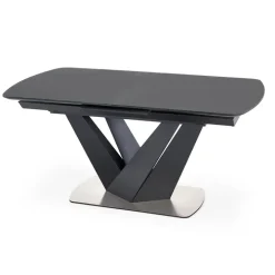 Tavolo allungabile moderno 160/200cm grigio scuro nero Blasco