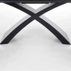 Tavolo allungabile moderno 180/220cm grigio scuro nero Borgia