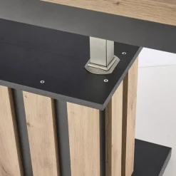 Tavolo allungabile moderno 130/170cm rovere nero Ottowa
