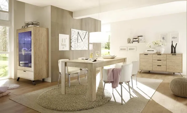 Tavolo allungabile rettangolare 137/185cm sherwood oak Juvena