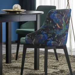 Tavolo allungabile rotondo 102/142cm moderno nero Caienna