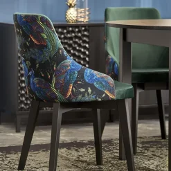 Tavolo allungabile rotondo 102/142cm moderno nero Caienna
