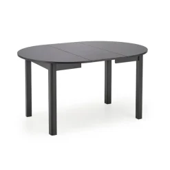 Tavolo allungabile rotondo 102/142cm moderno nero Caienna