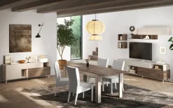 Tavolo allungabile 137/185x90cm beige rovere scuro Witty