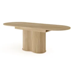 Tavolo allungabile 180/220x90cm ovale rovere Groove