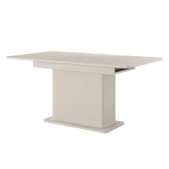 Tavolo allungabile 160/200x90cm rettangolare beige cannettato Ramis