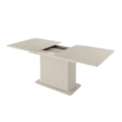 Tavolo allungabile 160/200x90cm rettangolare beige cannettato Ramis