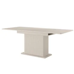 Tavolo allungabile 160/200x90cm rettangolare beige cannettato Ramis