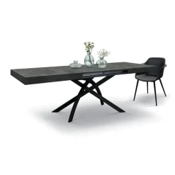Tavolo 160/240 cm allungabile acciaio ossidato metallo Otab