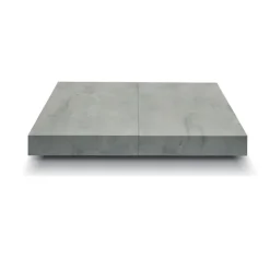 Tavolo 160/250cm allungabile grigio cemento gambe in antracite Hildago