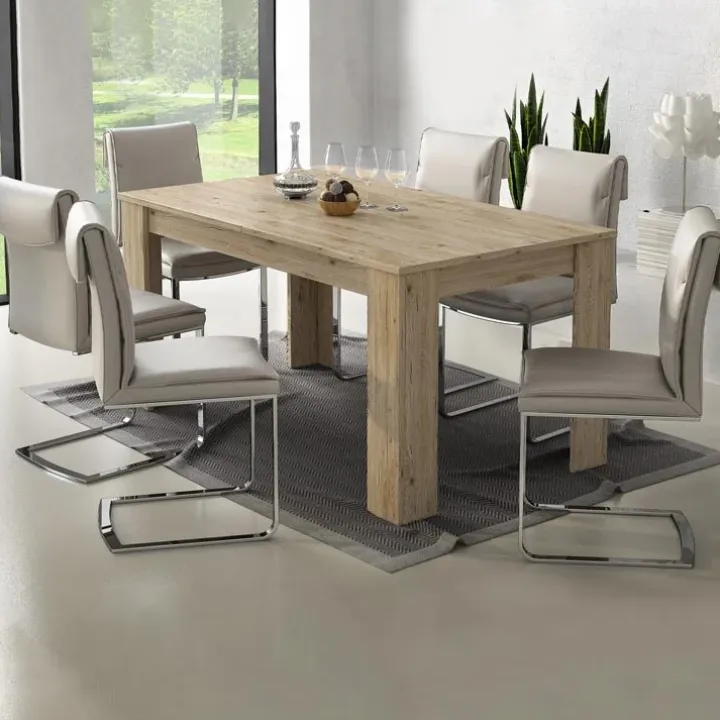 Tavolo 140/200cm allungabile moderno rovere Bob Gihome®