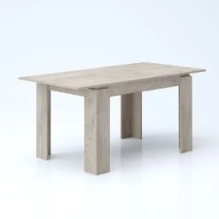 Tavolo 120/160cm allungabile moderno legno rovere chiaro Atena