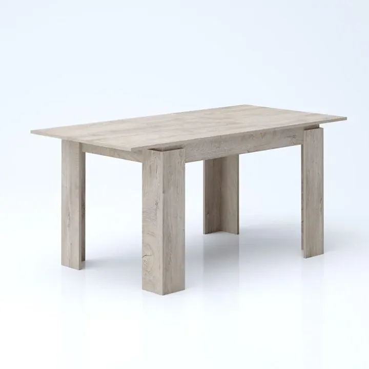 Tavolo 120/160cm allungabile moderno legno rovere chiaro Atena