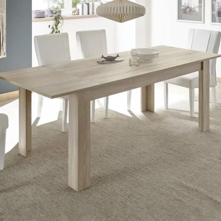 Tavolo 137/185cm allungabile moderno rovere samoa Olimpo Obsession