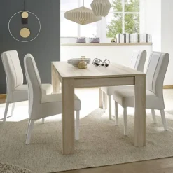 Tavolo 137/185cm allungabile moderno rovere samoa Olimpo Obsession