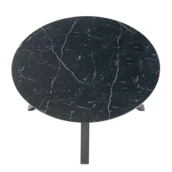 Tavolo 130/180cm allungabile moderno marmo nero Aspen