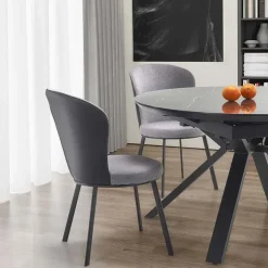 Tavolo 130/180cm allungabile moderno marmo nero Aspen