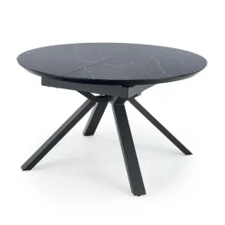 Tavolo 130/180cm allungabile moderno marmo nero Aspen