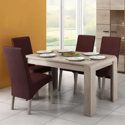 Tavolo 144/184cm allungabile moderno rovere chiaro Alan Gihome®