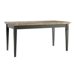 Tavolo 160/200/240cm allungabile moderno verde scuro quercia Texel