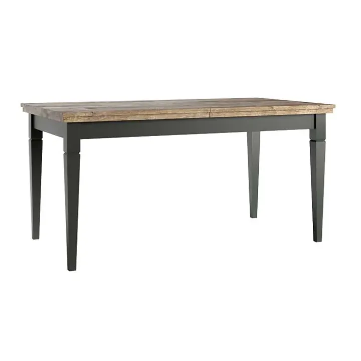 Tavolo 160/200/240cm allungabile moderno verde scuro quercia Texel