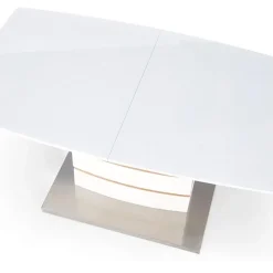 Tavolo 140/180cm allungabile moderno bianco lucido quercia Driade