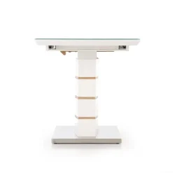 Tavolo 140/180cm allungabile moderno bianco lucido quercia Driade