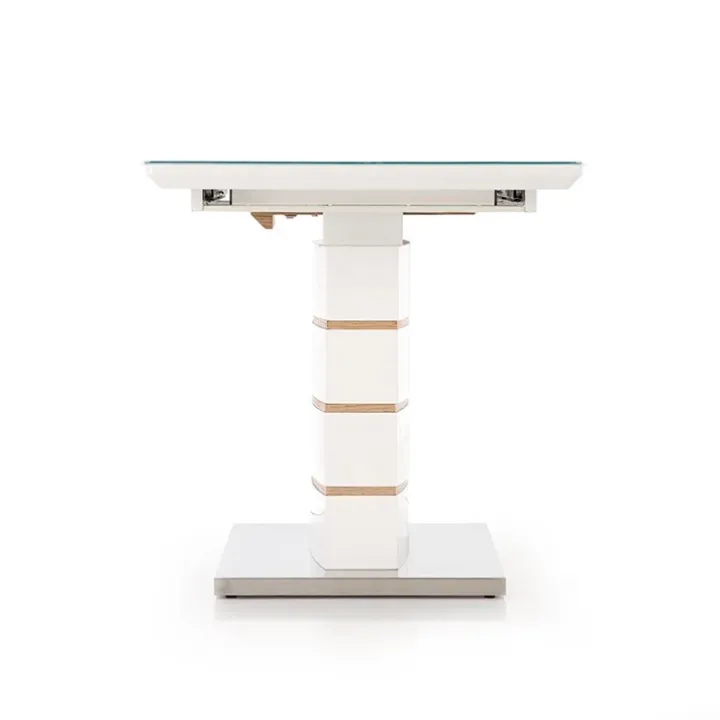 Tavolo 140/180cm allungabile moderno bianco lucido quercia Driade
