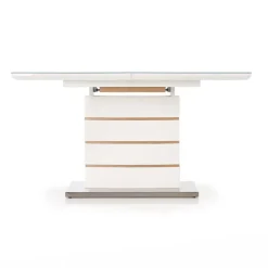Tavolo 140/180cm allungabile moderno bianco lucido quercia Driade
