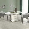 Tavolo 140/180cm allungabile moderna bianco lucido Tamarindo