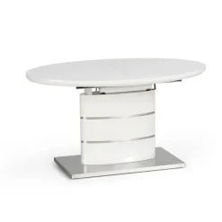 Tavolo 140/180cm allungabile moderna bianco lucido Tamarindo