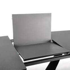 Tavolo 160/220cm allungabile moderno grigio scuro nero Sienna