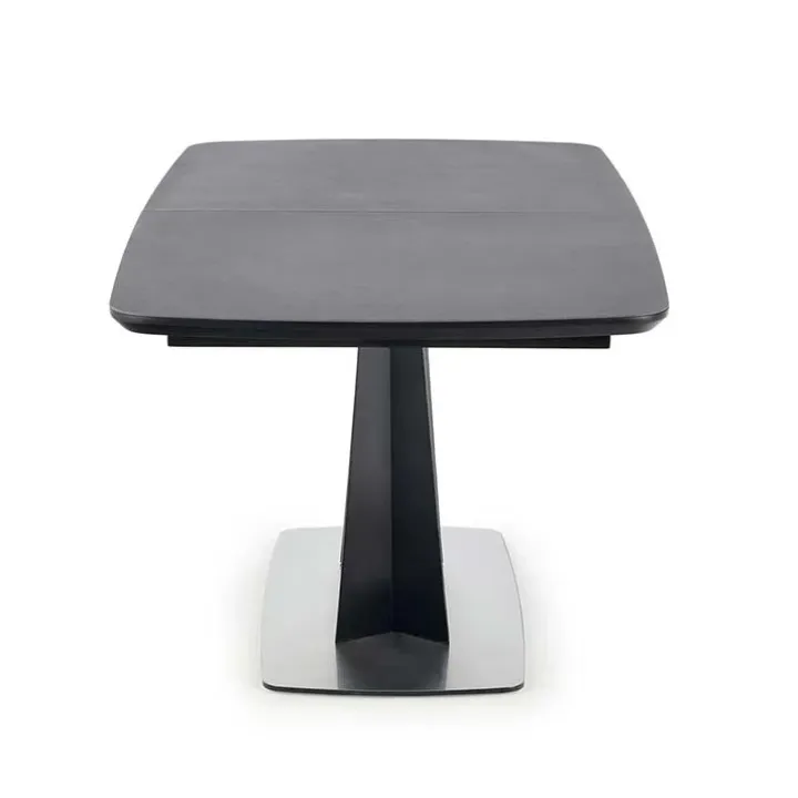 Tavolo 160/220cm allungabile moderno grigio scuro nero Sienna