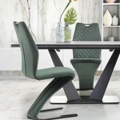 Tavolo 160/220cm allungabile moderno grigio scuro nero Sienna