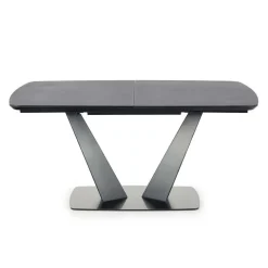 Tavolo 160/220cm allungabile moderno grigio scuro nero Sienna