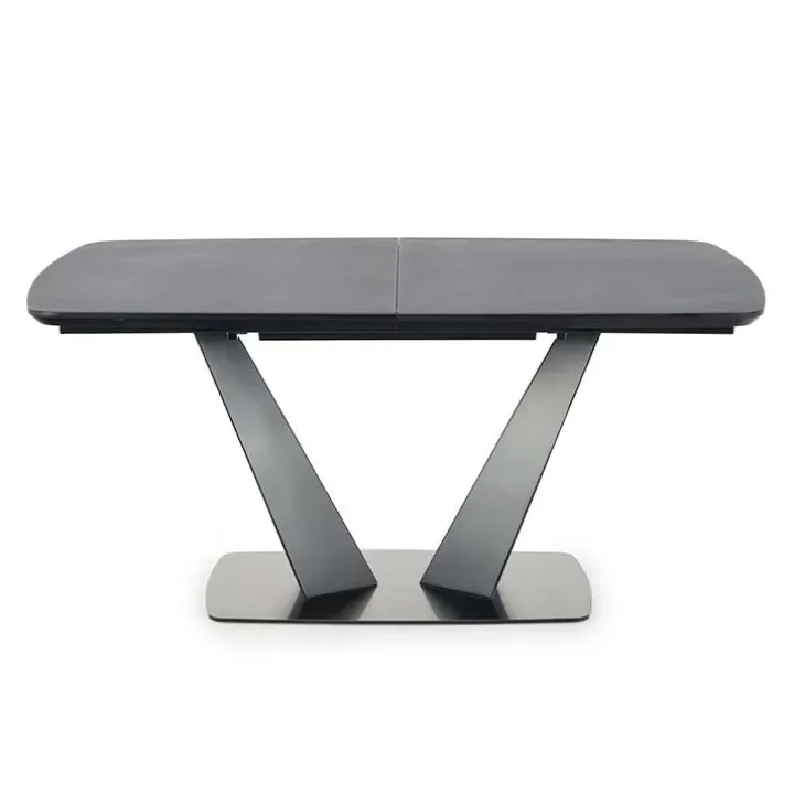 Tavolo 160/220cm allungabile moderno grigio scuro nero Sienna